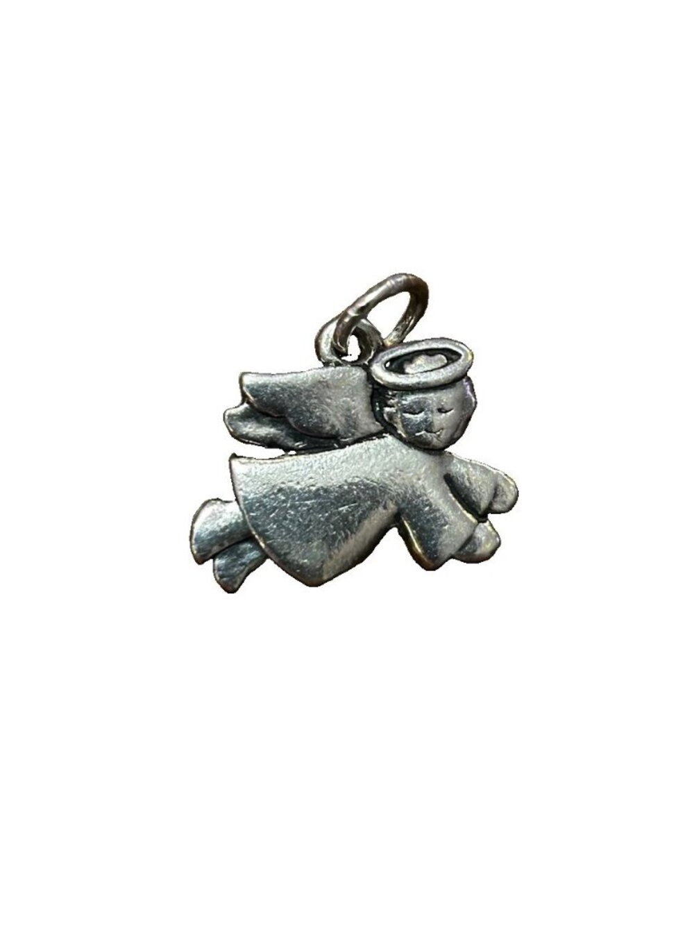 James Avery .925 Sterling Silver Flying Angel Charm Cut Loop